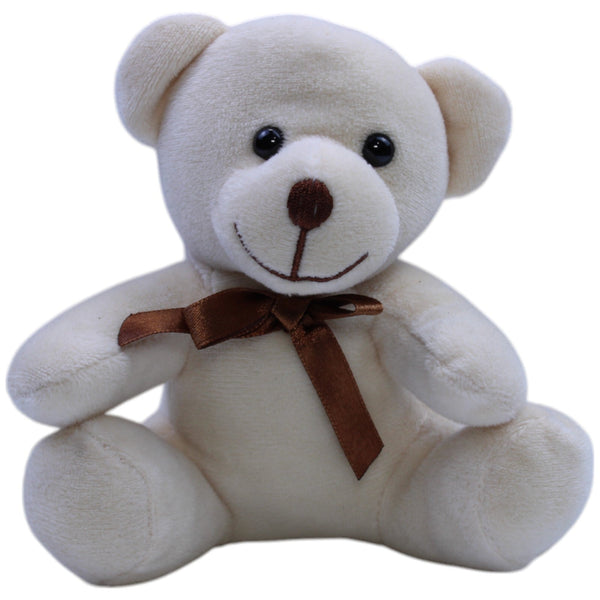 Kuschelfreund, beiger Teddybär mit Schleife