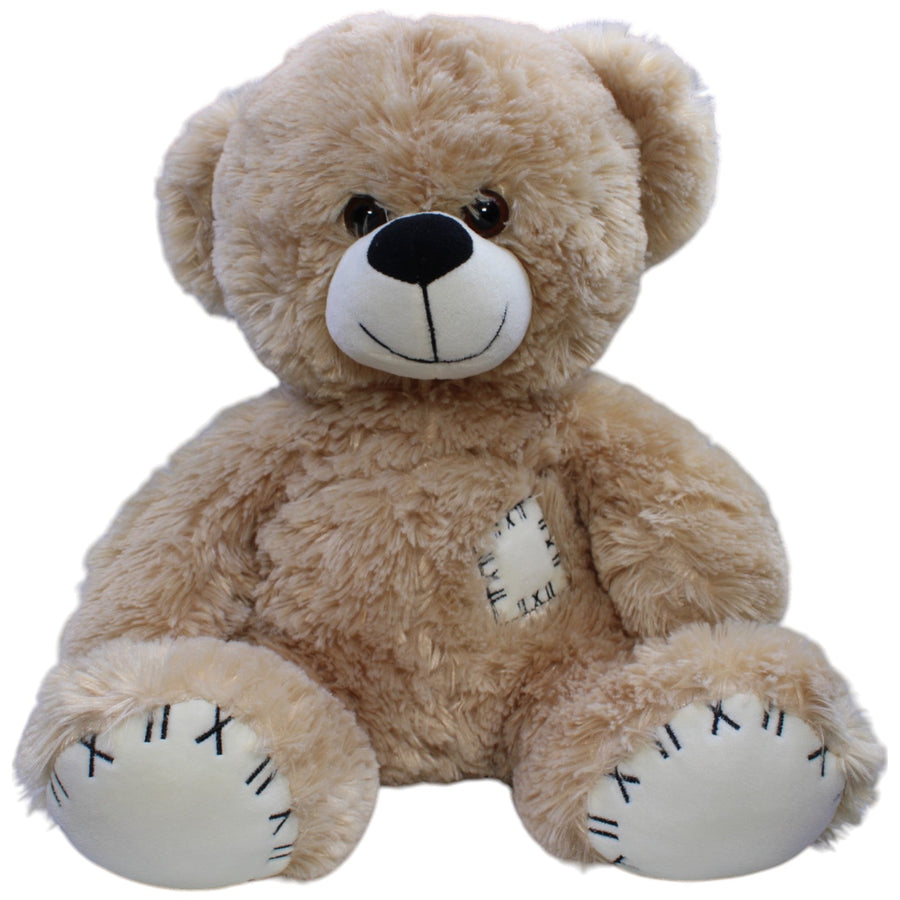Großer sitzender Teddybär, hellbraun