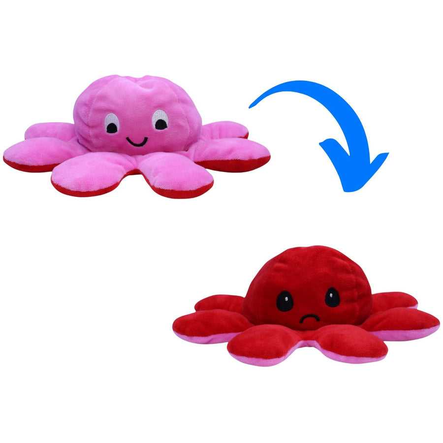 Wendetier Oktopus pink/rot