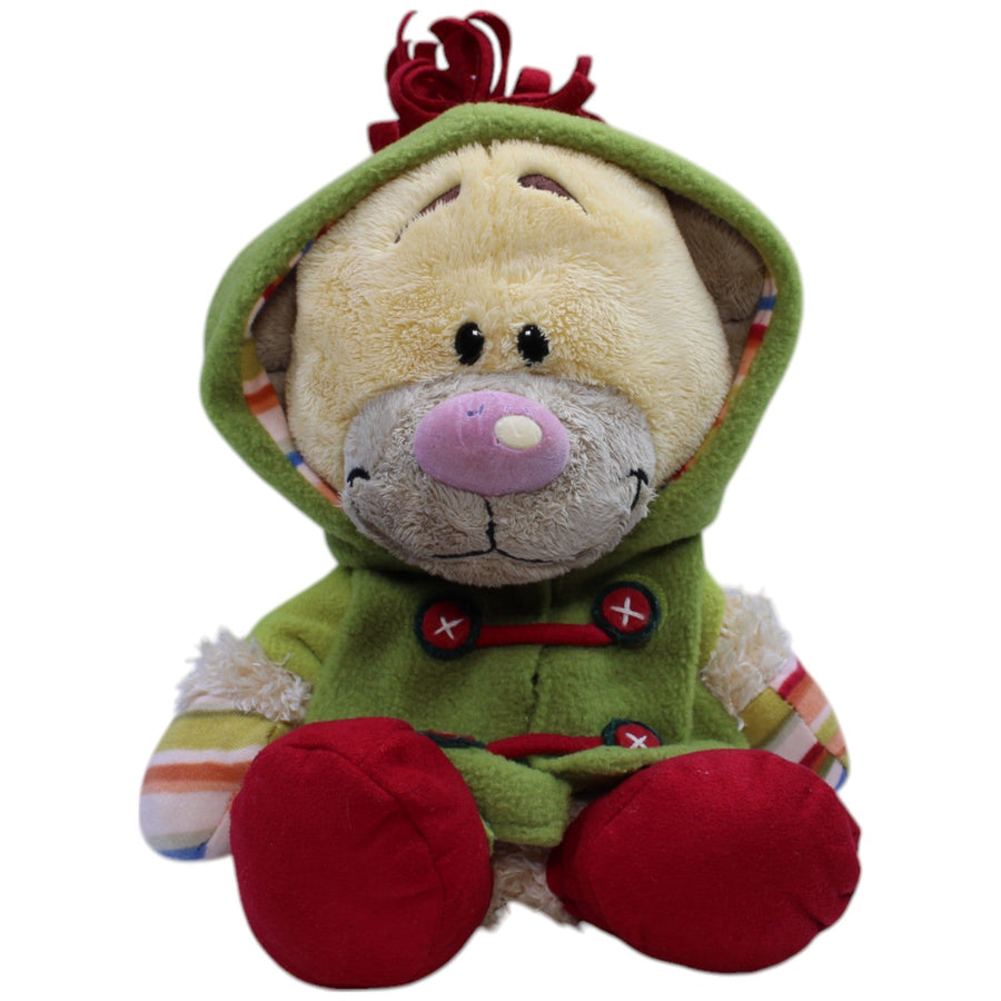 Teddybär Pimboli mit Wintermantel, Handschuhen und Stiefel