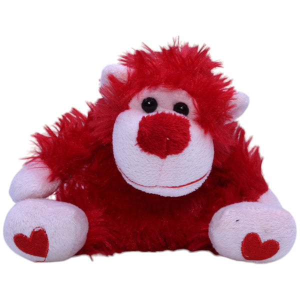 Roter Affe mit Herz-Füßen