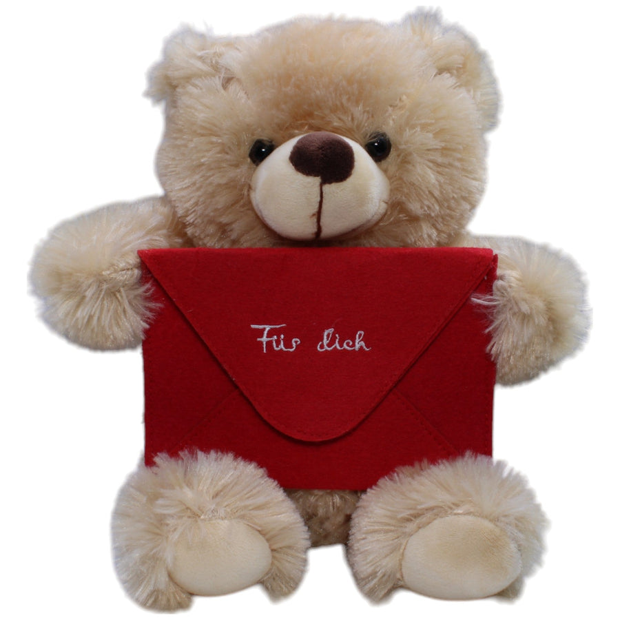 Teddybär mit leerem Briefumschlag