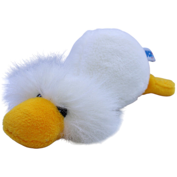 Weiße Ente, liegend