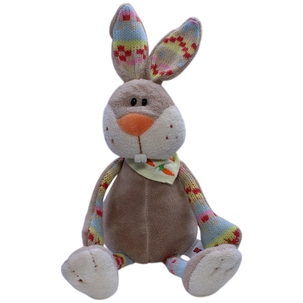 Schlenker-Hase mit Möhren Halstuch, bunt