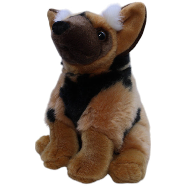 Afrikanischer Wildhund, sitzend