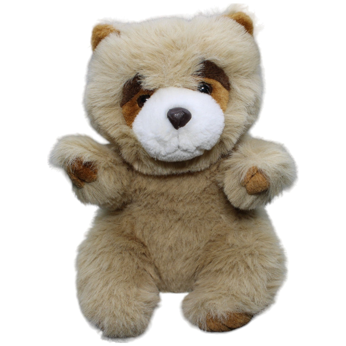 123231 Uni - Toys Waschbär sitzend, braun Kuscheltier Kumpel Leo Gebraucht