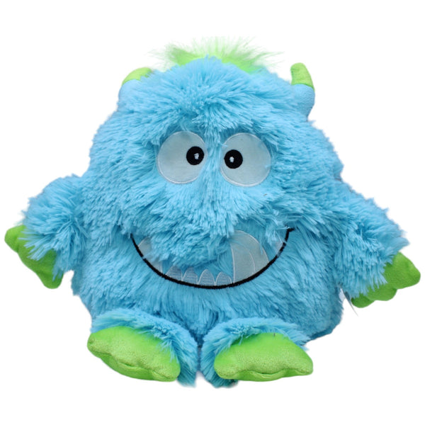 Blaues Monster mit grünen Haaren