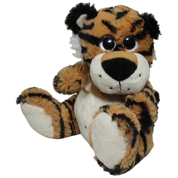 Tiger mit Schleife, sitzend