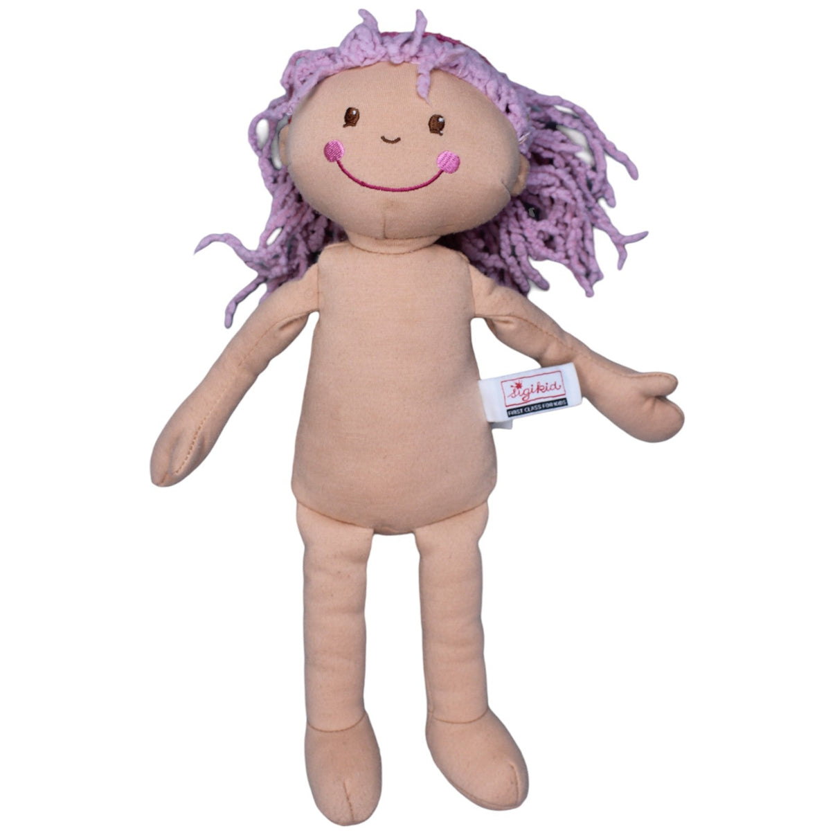 1233900 Sigikid Weichpuppe, Mädchen mit rosa Haaren Puppe Kumpel Leo Gebraucht