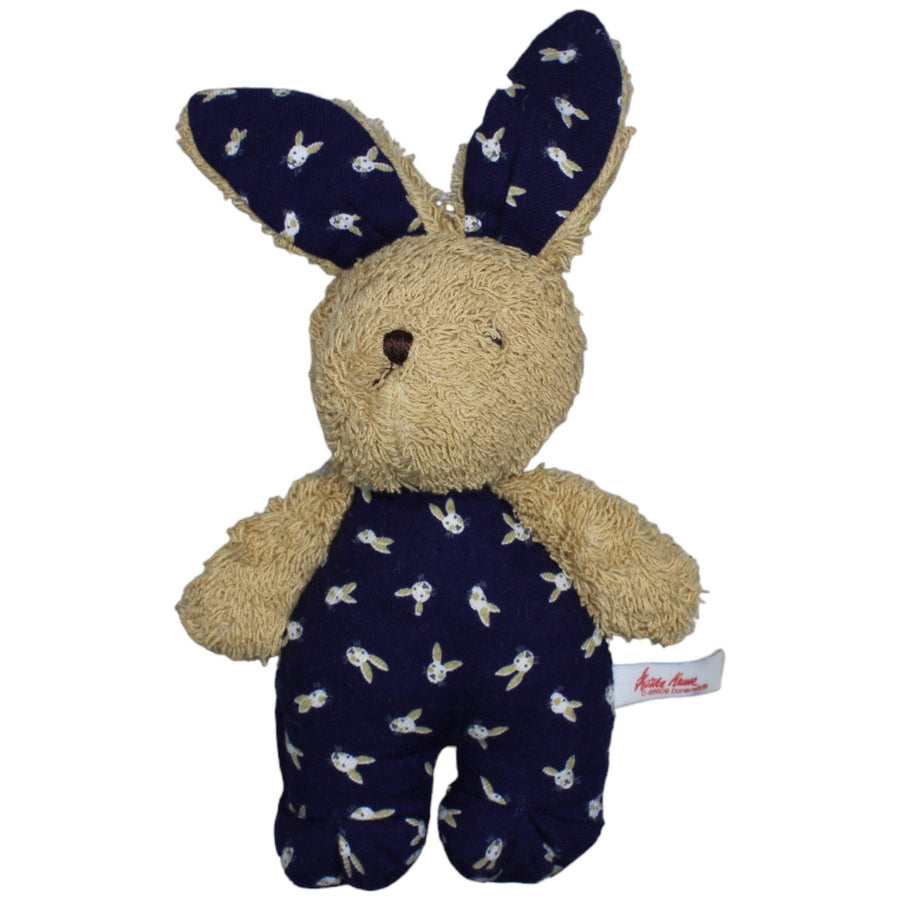Frottee-Hase mit Hasenmuster, dunkelblau