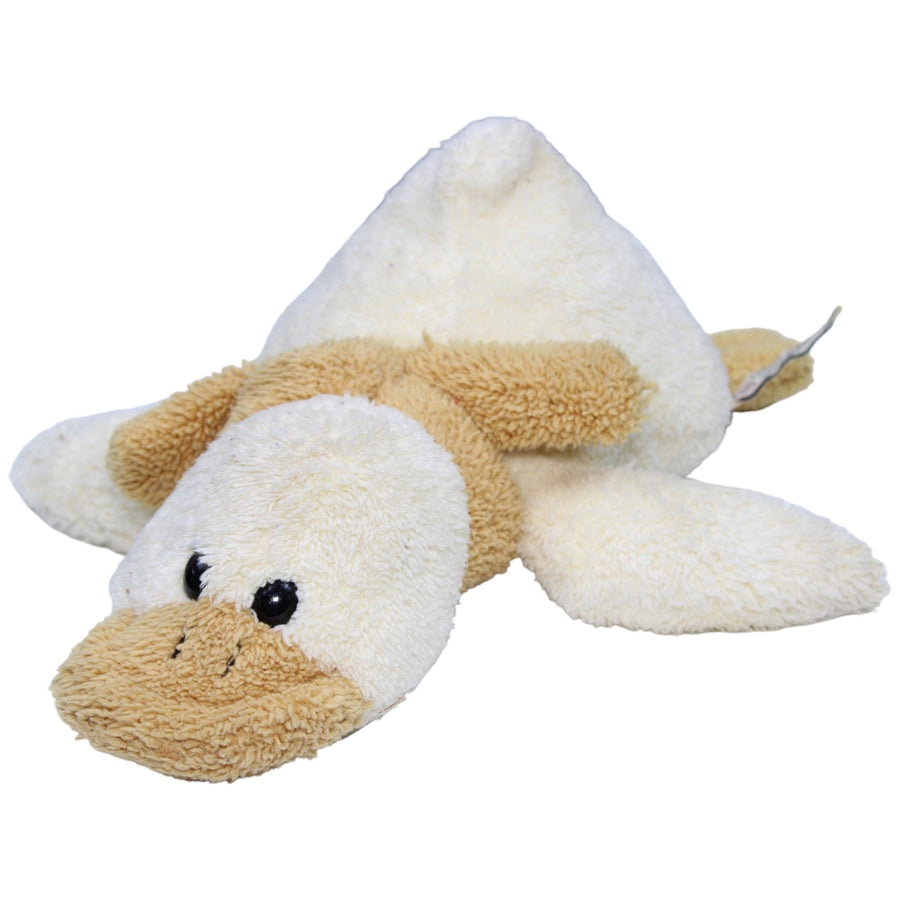 Ente beige mit Schal, liegend