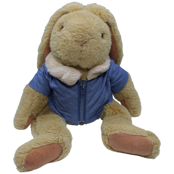 Hase mit blauer Jacke