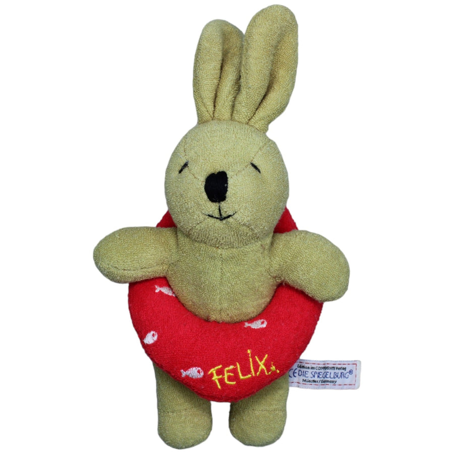 Frottee-Hase Felix mit Rettungsring