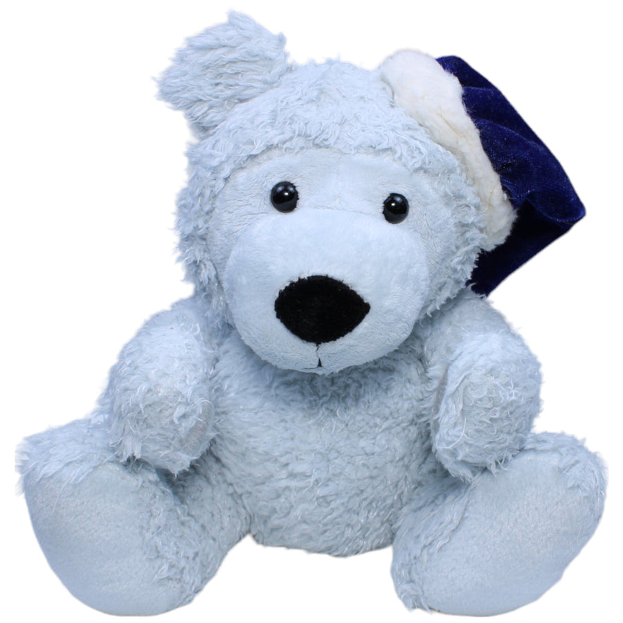 Teddybär mit blauer Zipfelmütze