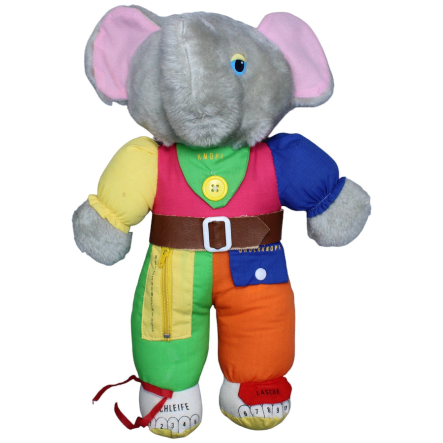 Patchwork-Motorik-Elefant, bunt