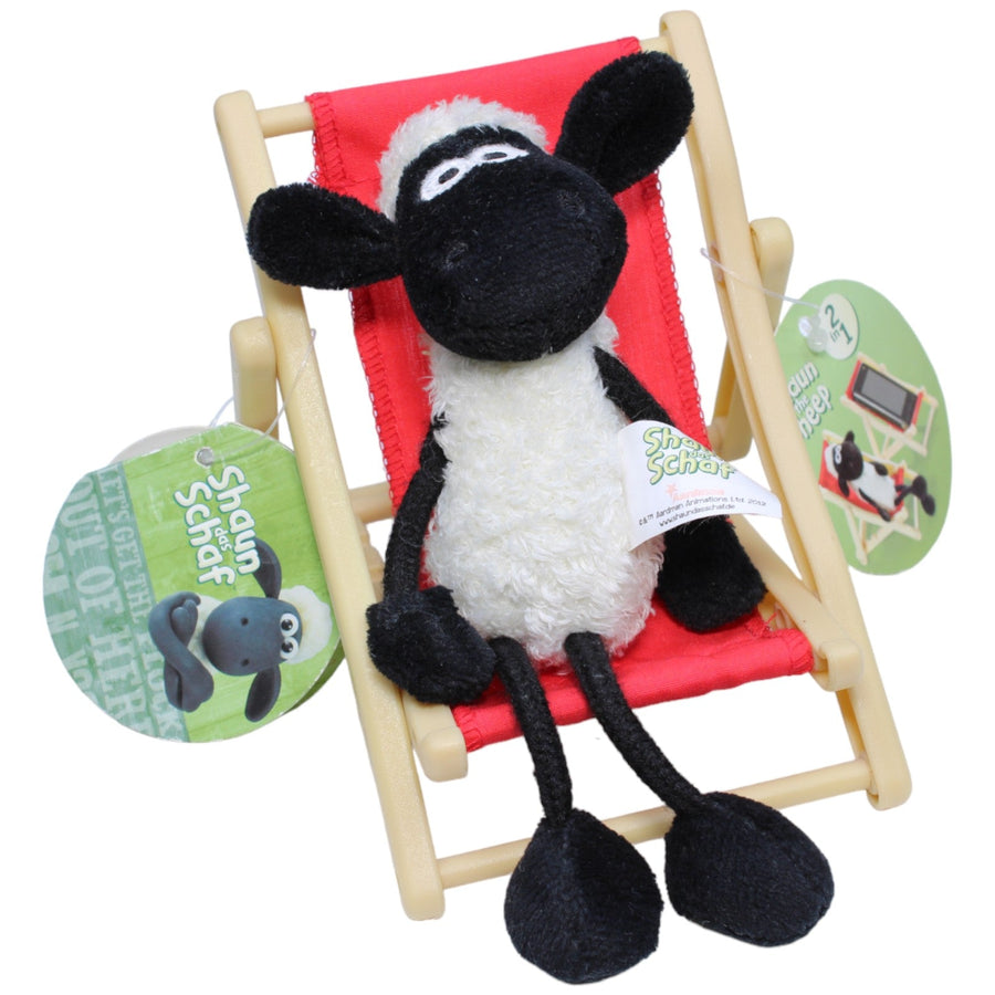 Schaf Shaun im Liegestuhl aus Shaun das Schaf