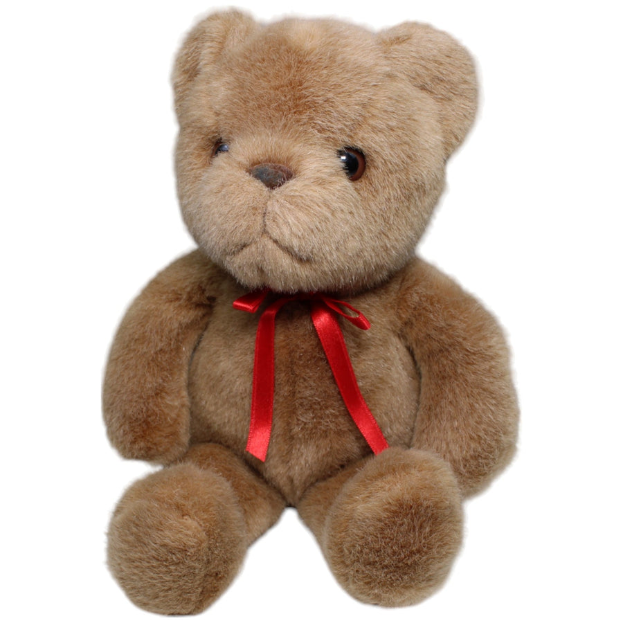 Teddybär mit roter Schleife, braun