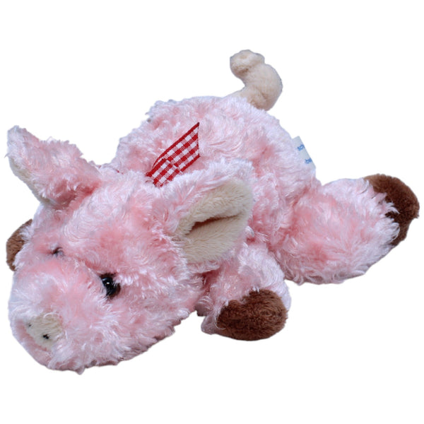 Schwein mit Schleife, liegend