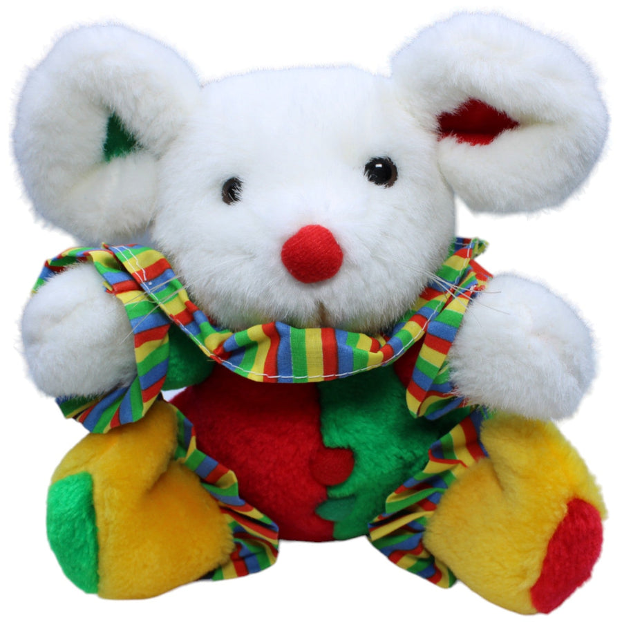 Maus im Clown-Kostüm