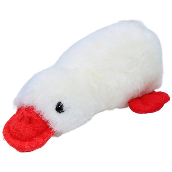 Ente liegend mit rotem Schnabel & Füße