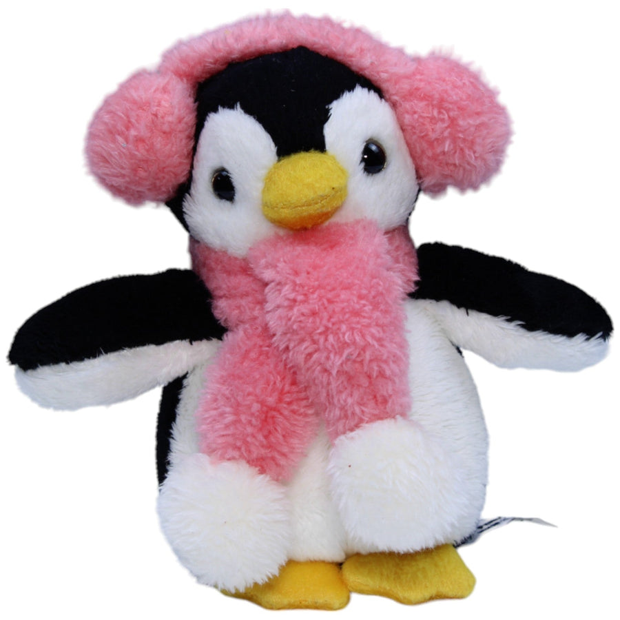 Pinguin Penny mit rosa Ohrschützern