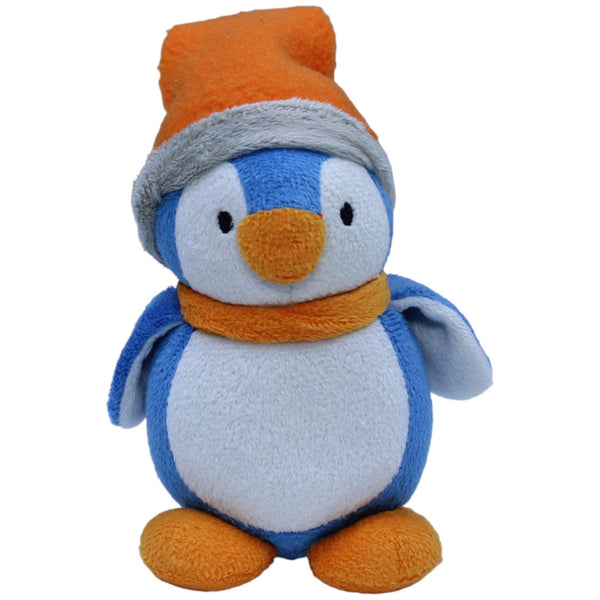 Pinguin mit oranger Mütze und Schal