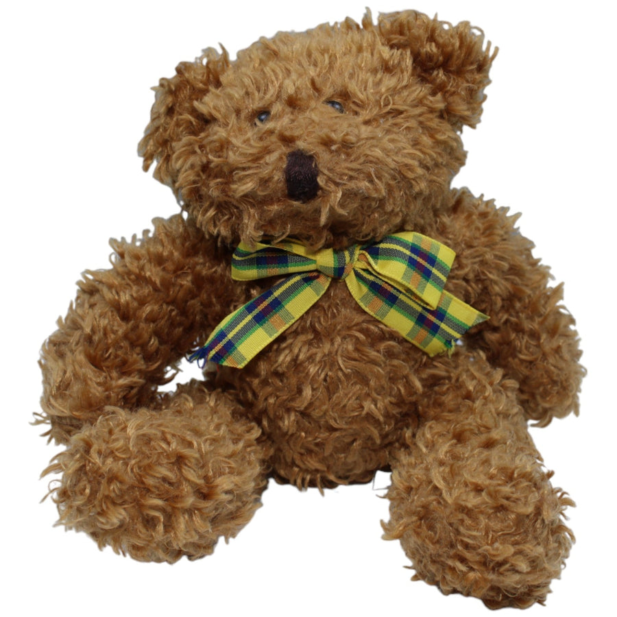 Teddybär mit gelb-blauer Schleife