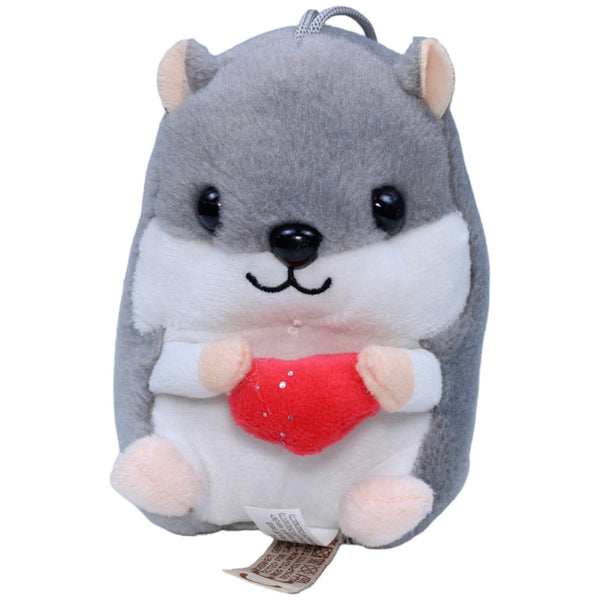 Hamster mit Herz, grau