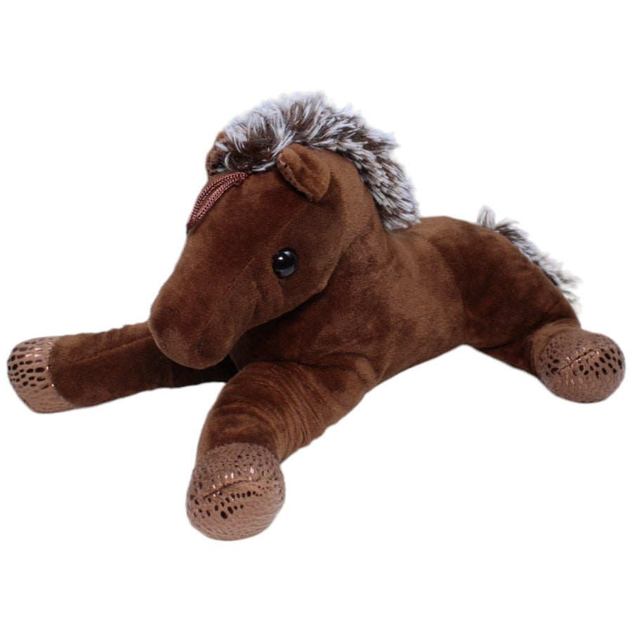 Pferd mit Glitzer-Hufen, liegend