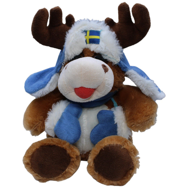 Elch mit Schweden-Mütze