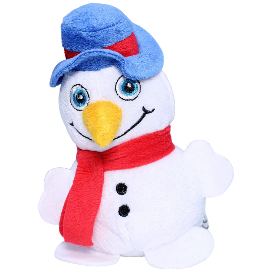 Schneemann mit Hut und Schal