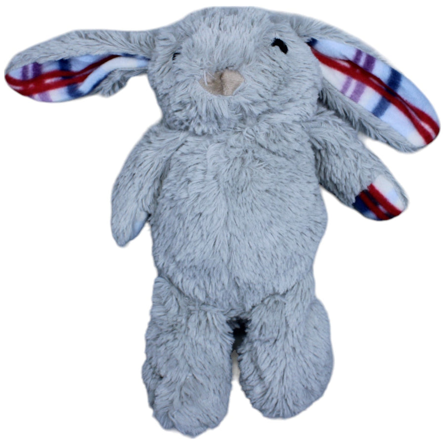 Schlenker-Hase mit karierten Ohren, grau