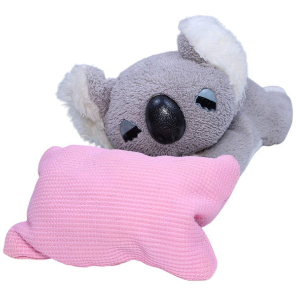 Koala mit rosa Kissen, liegend