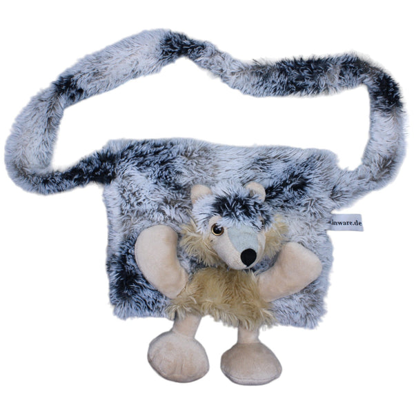 Kindermuff mit Tasche, Wolf