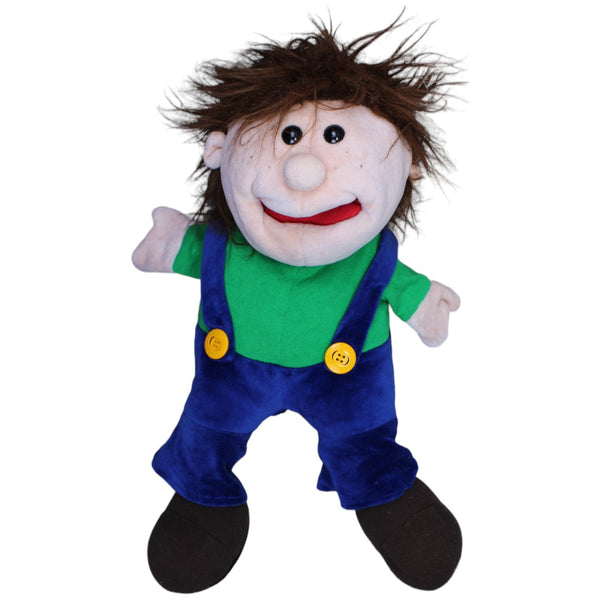 XL Junge mit blauer Latzhose