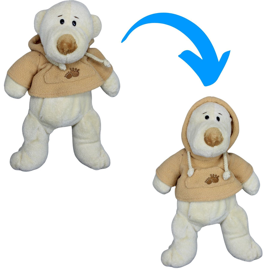 Beiger Bär mit Pulli