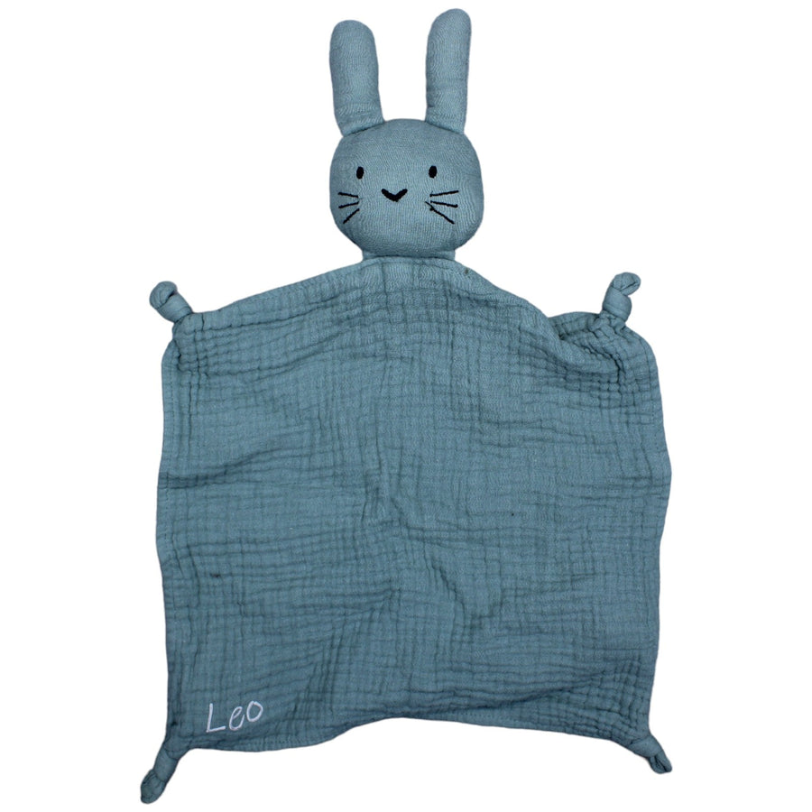 Musselin-Hase "Leo" türkis