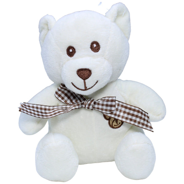 Süßer weißer Teddybär mit Schleife