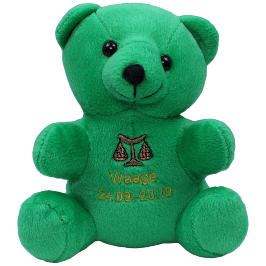 Sternzeichen-Teddybär "Waage", grün
