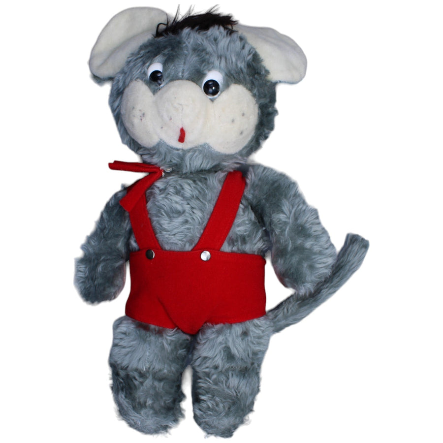 XL Maus mit roter Latzhose