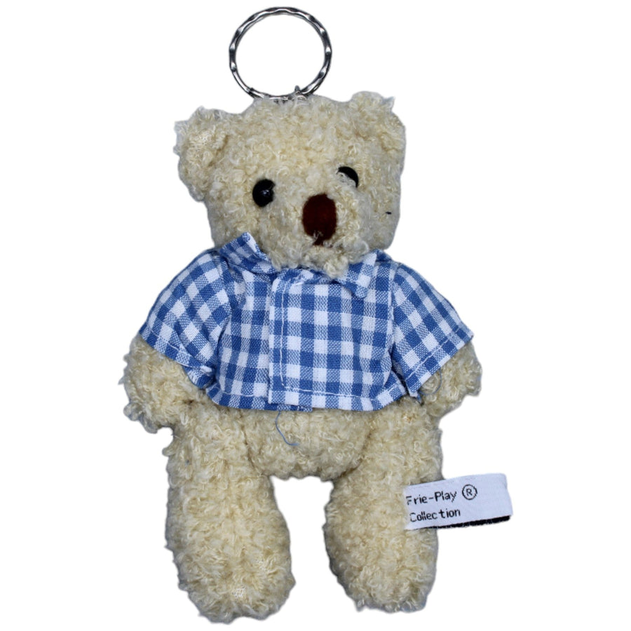 Teddy mit blau-kariertem Hemd