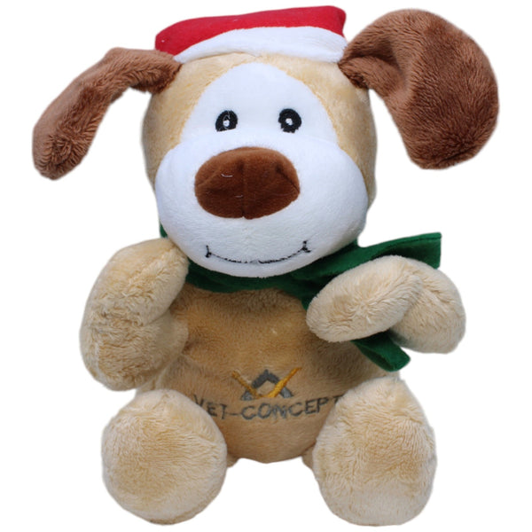 Hund mit Weihnachtmütze