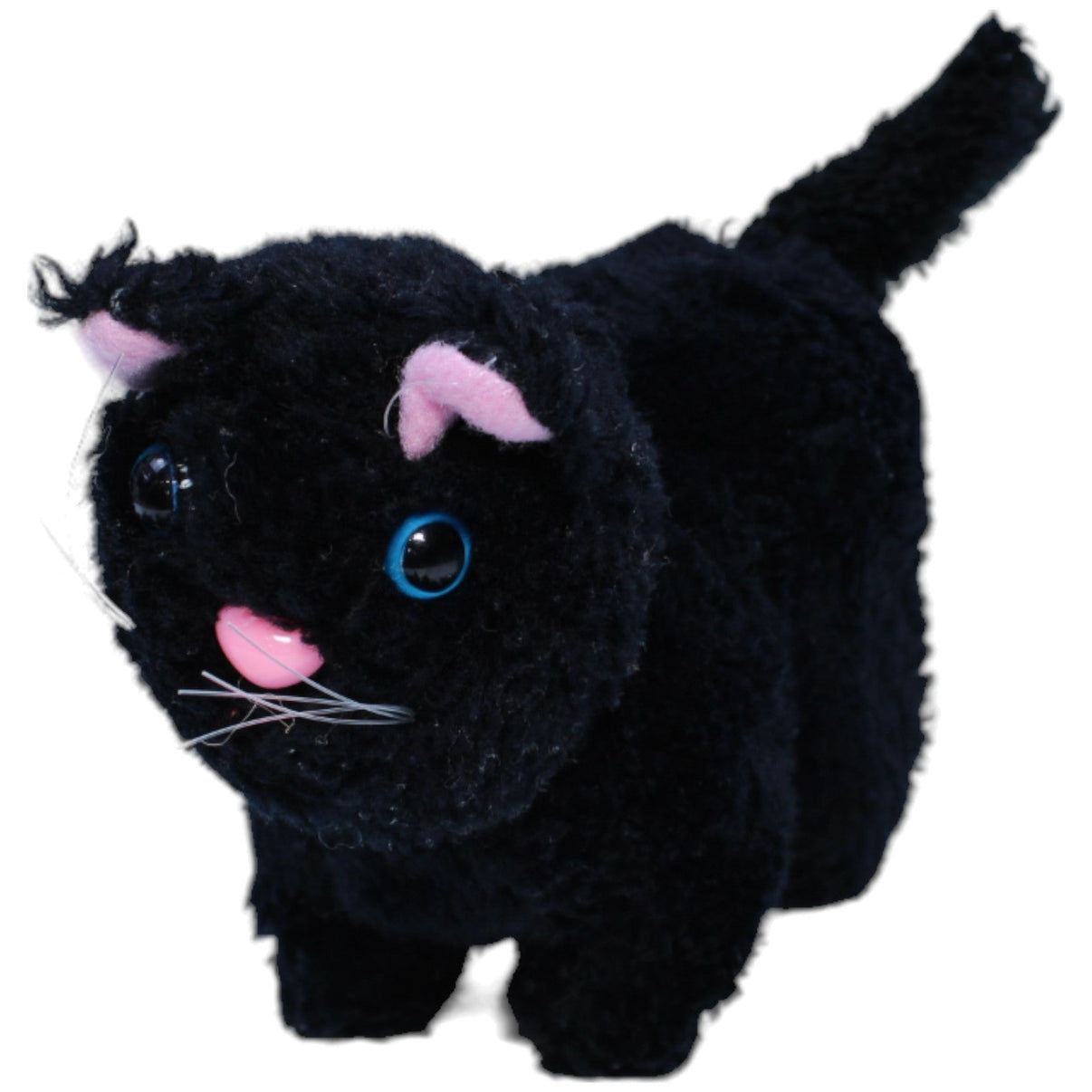1236567 Heunec Vintage Katze mit blauen Augen, klein Kuscheltier Kumpel Leo Gebraucht Vintage