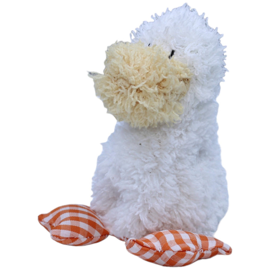 Ente mit karierten Füßen