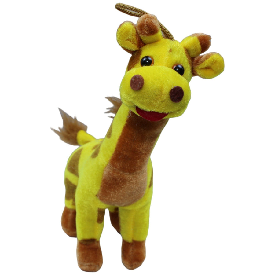 Giraffe mit rausgestreckter Zunge, stehend