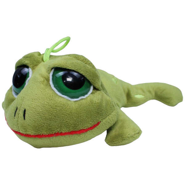 Grüner Frosch mit großen Augen, liegend