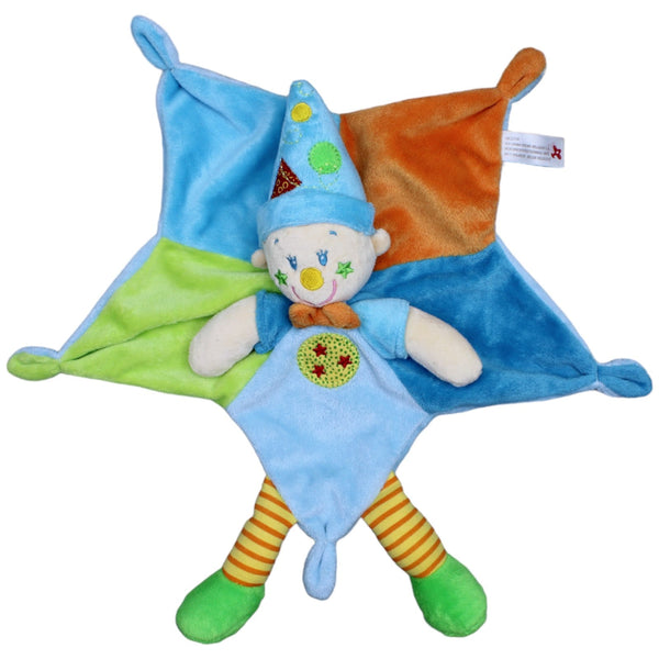 Bunter Clown mit gelber Nase