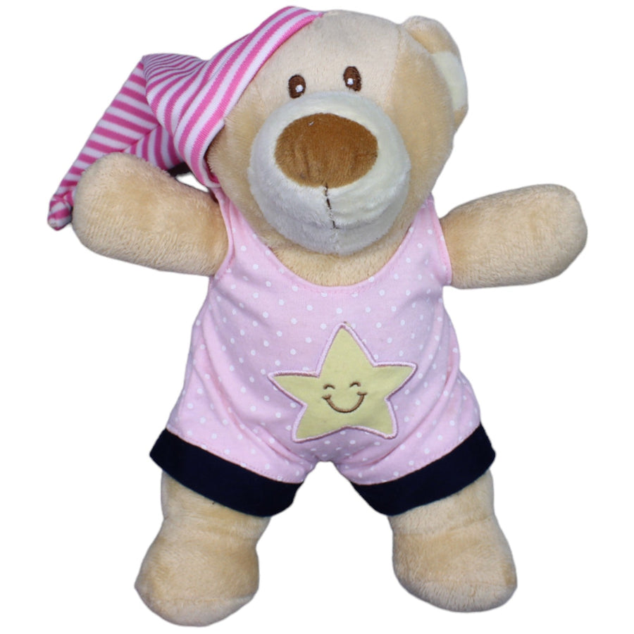 ABC Teddybär mit Schlafmütze, rosa