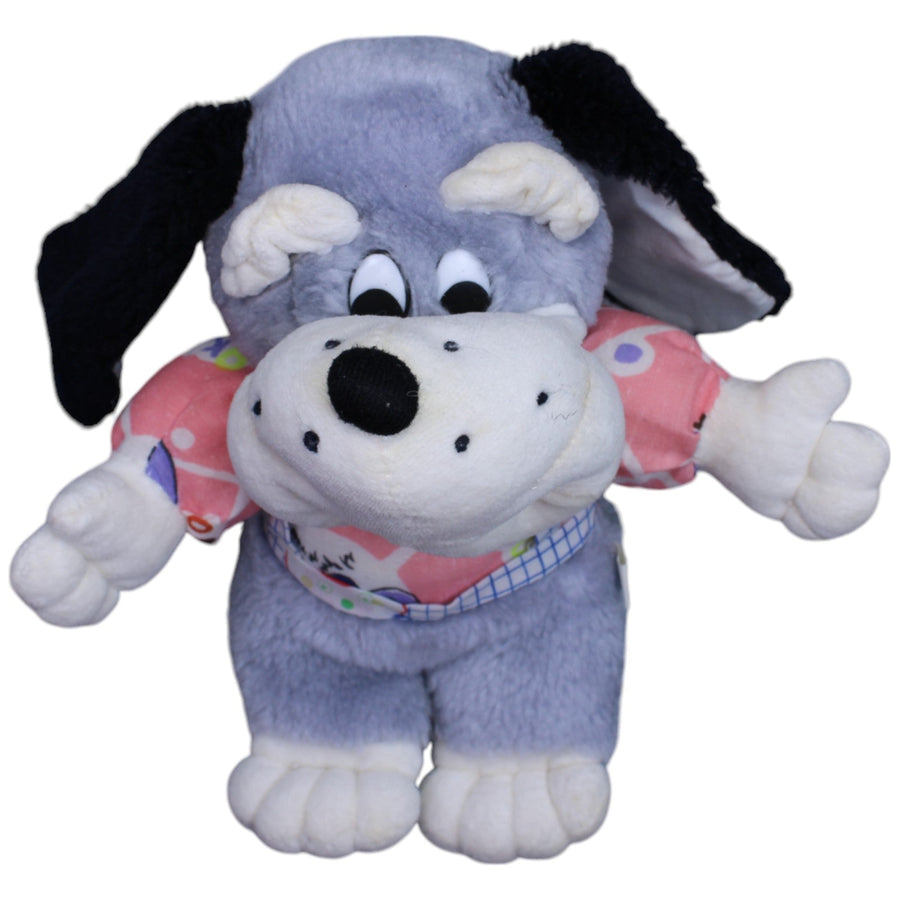 Grauer Hund mit Schlappohren