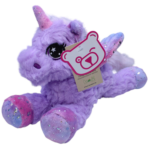 Lila Einhorn mit Flügel & Glitzer, liegend